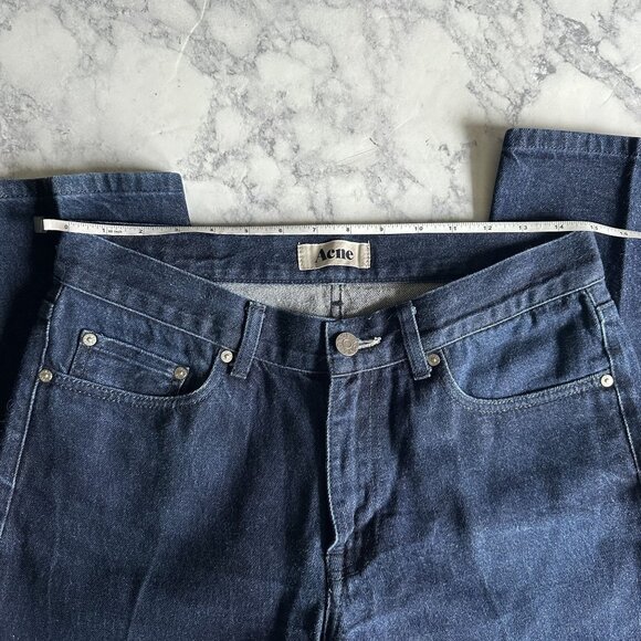 Acne Mic A Low Rise Jeans in Dark Wash - Picture 11 of 12